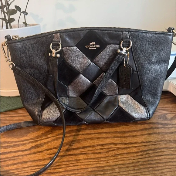 Authentic Coach Patchwork Handbag - Picture 1 of 7